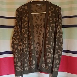 Charlotte Russe leopard print sweater